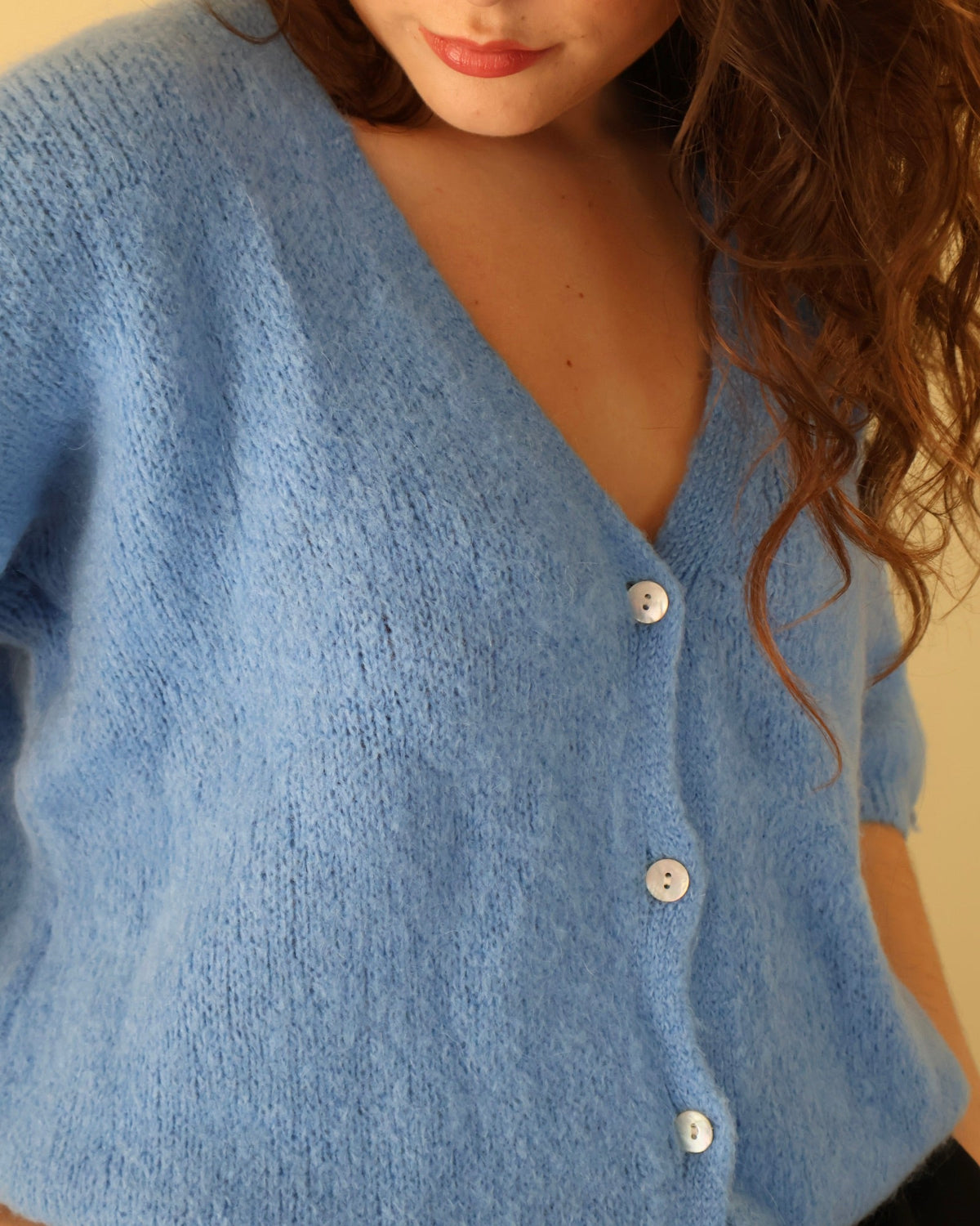 BETTY CARDIGAN - CORNFLOWER