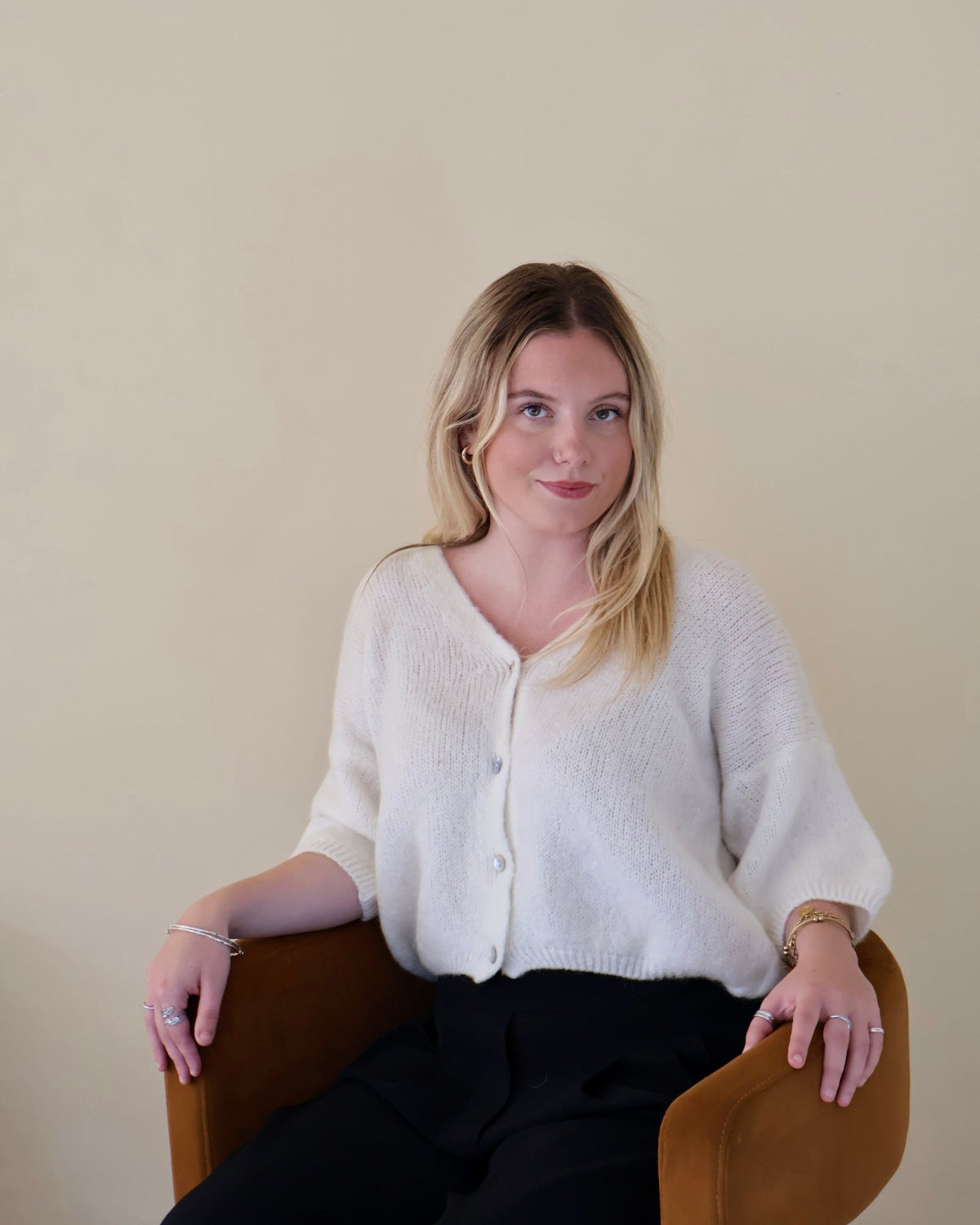 BETTY CARDIGAN - CREAM