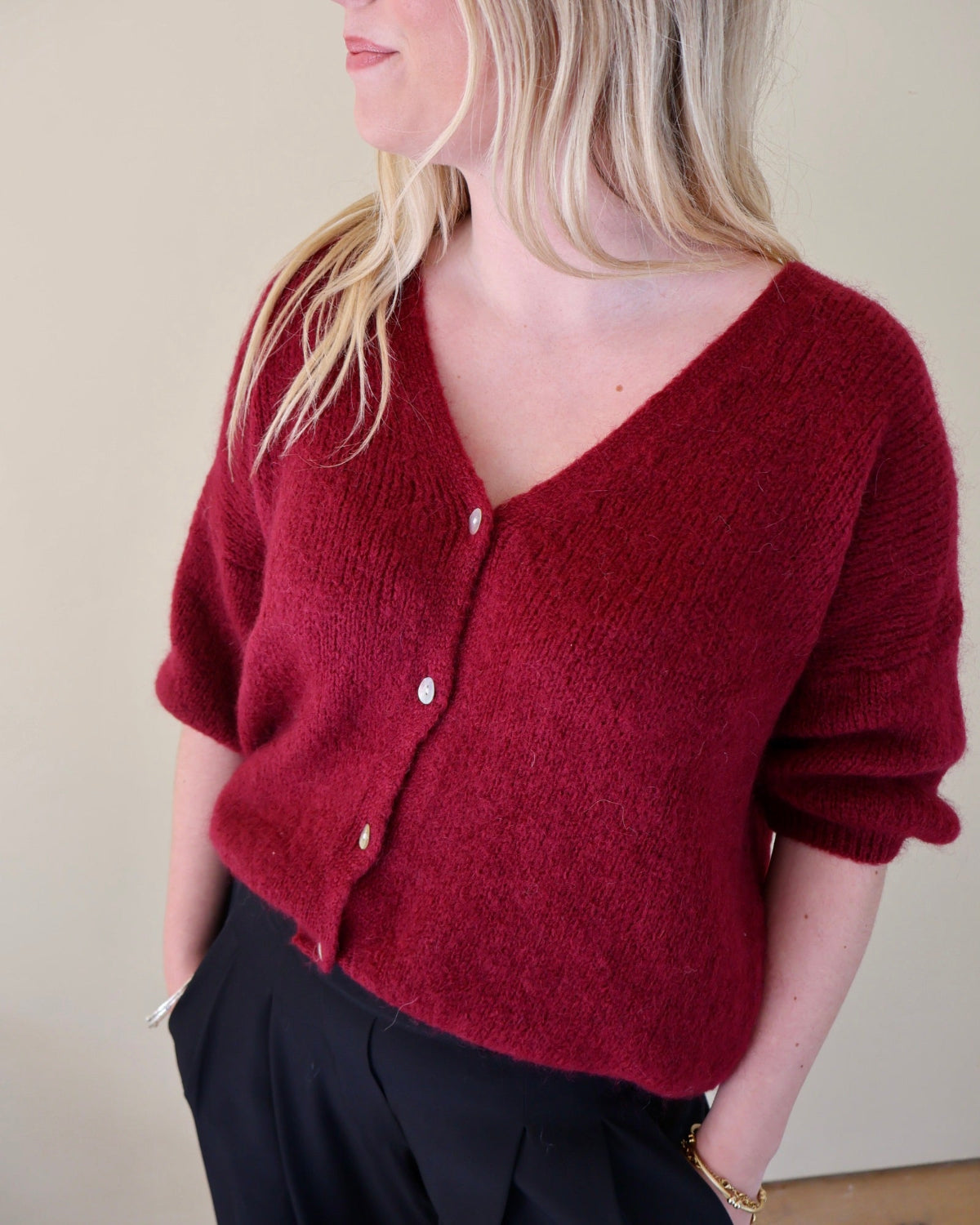 BETTY CARDIGAN - WINE