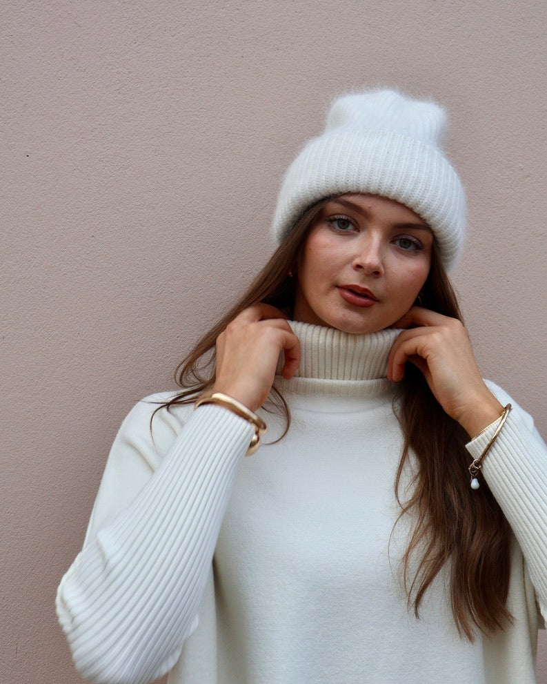 BONNIE BEANIE- WHITE
