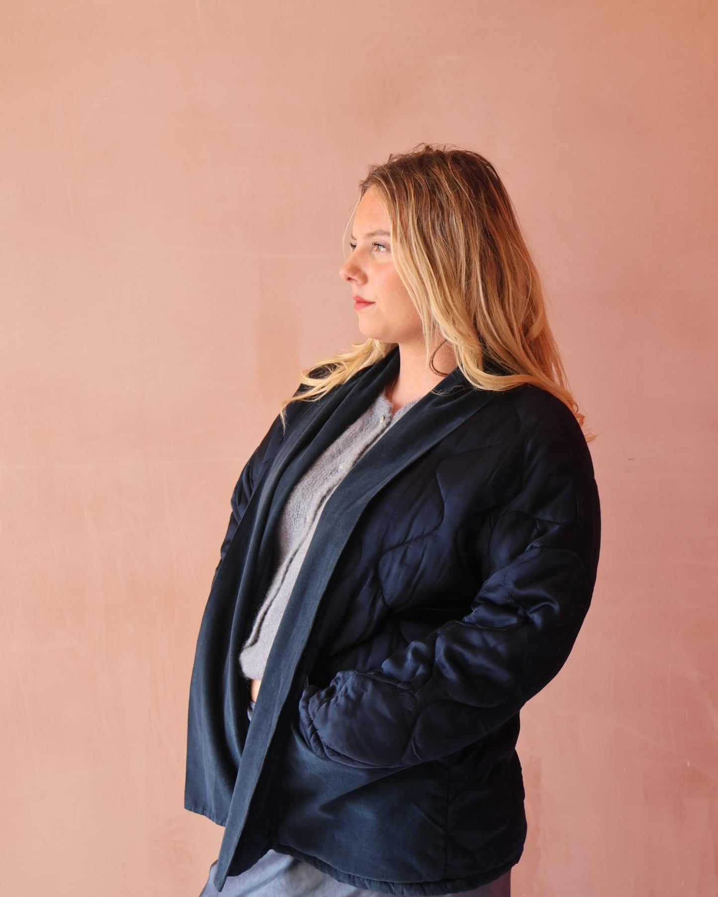 DOTTY JACKET - NAVY