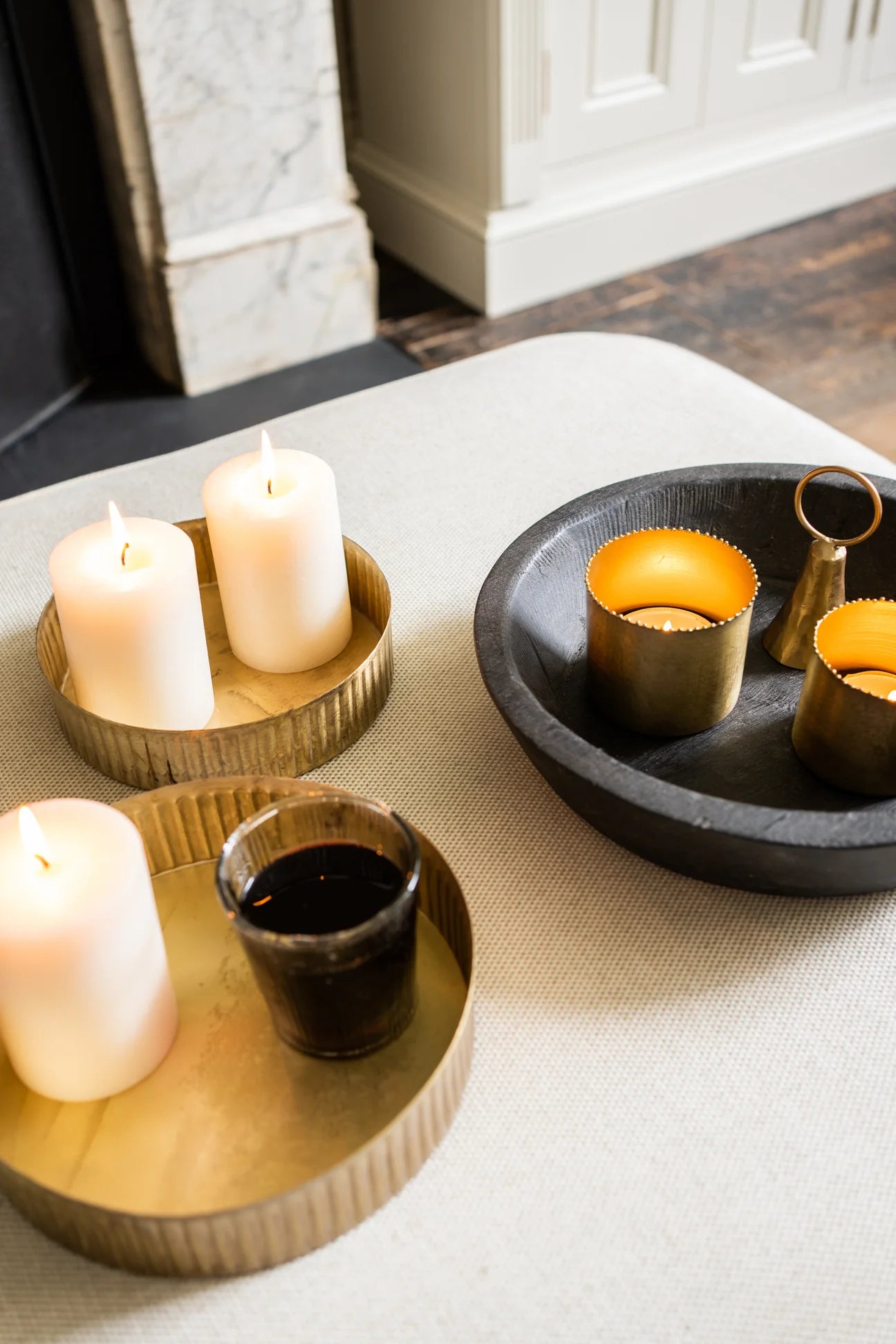 Metal Reeded Tray