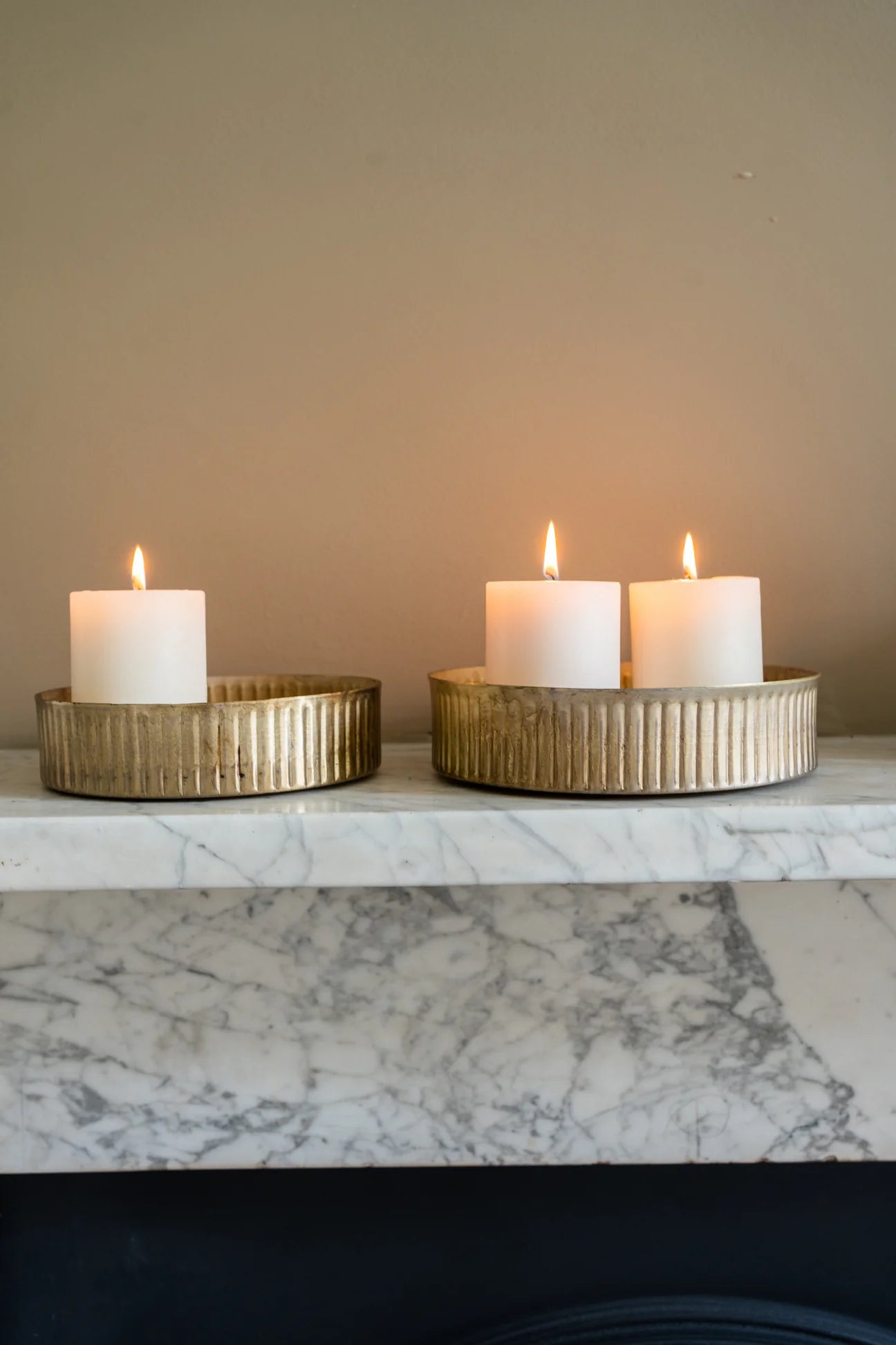 Metal Reeded Tray