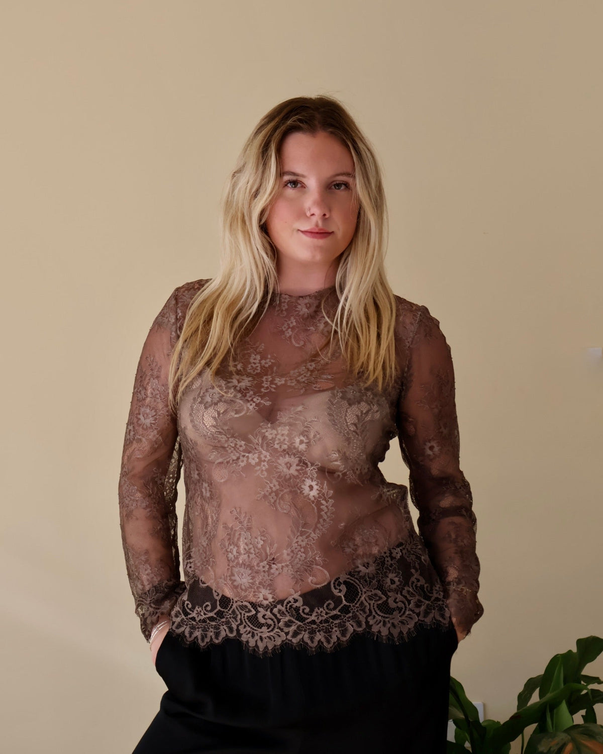 ROSE TOP - CHOCOLATE