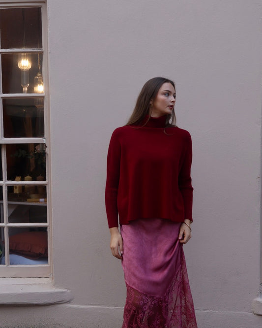 CLARA JUMPER- WINE