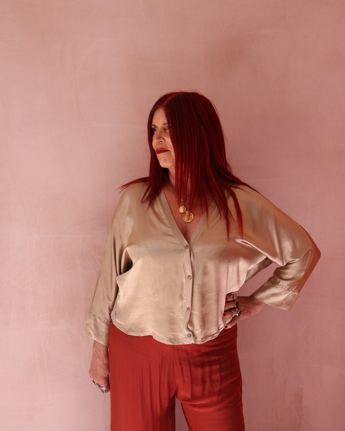 AURORA SATIN CARDI