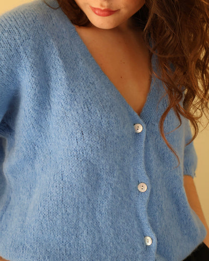 BETTY CARDIGAN - CORNFLOWER