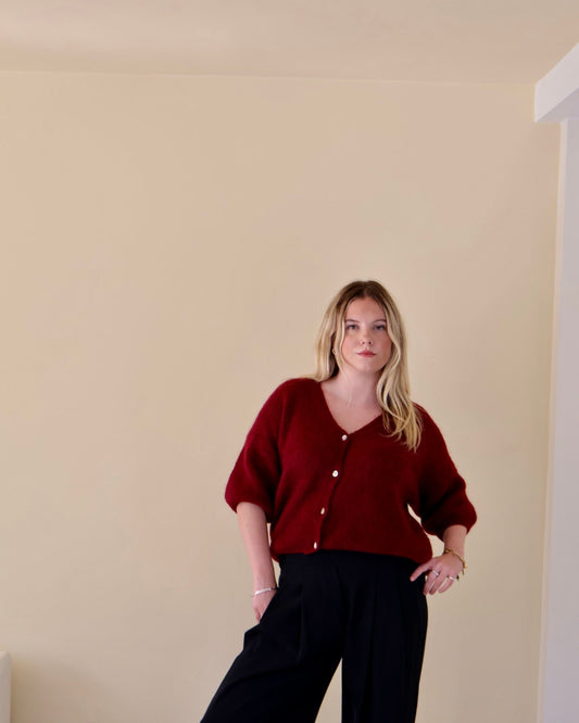 BETTY CARDIGAN - WINE
