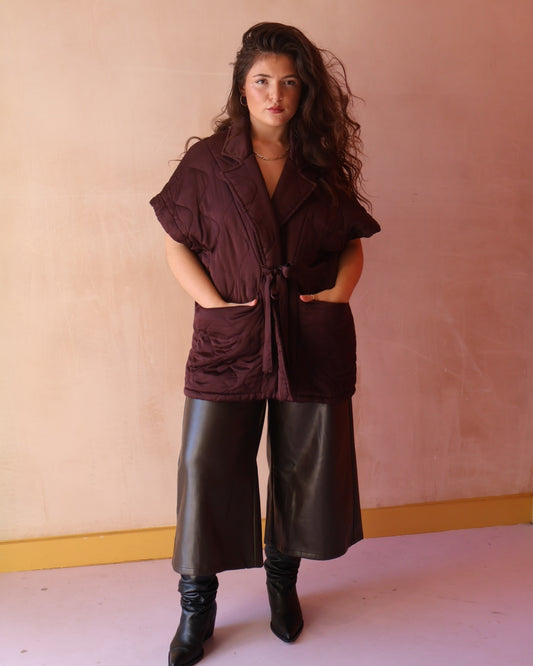 CARLY COAT - WINE