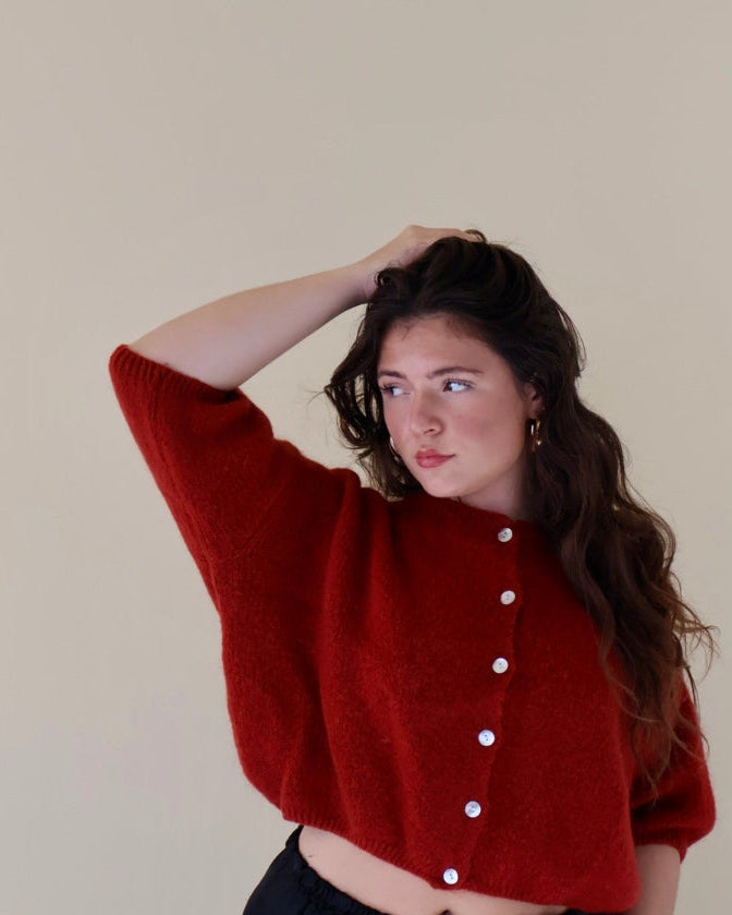 Chloe Cardigan Rust