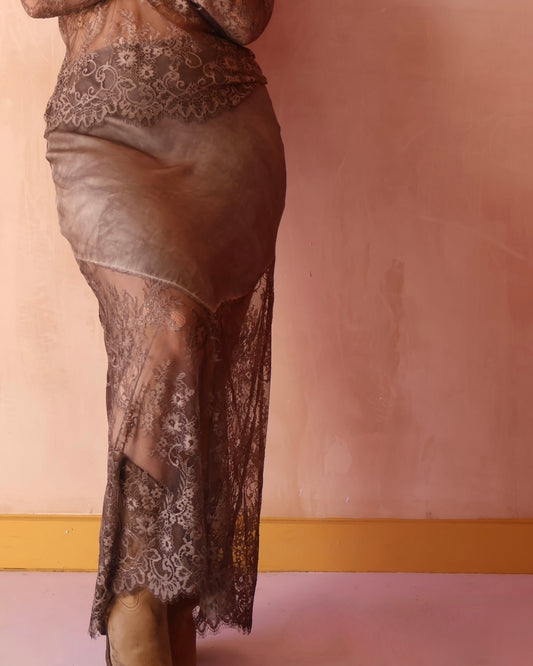 DELILAH SKIRT - CHOCOLATE