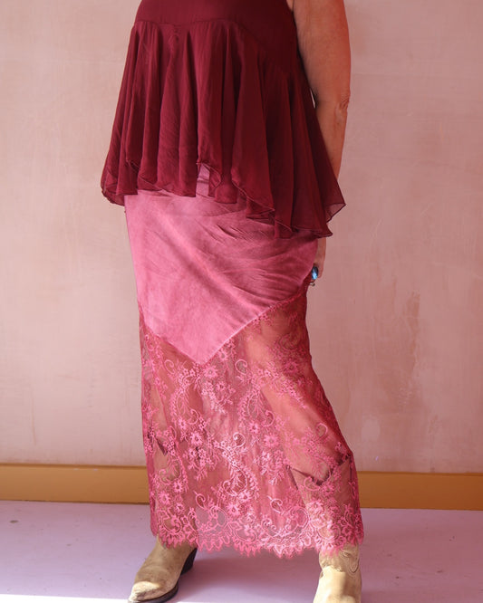DELILAH SKIRT - WINE