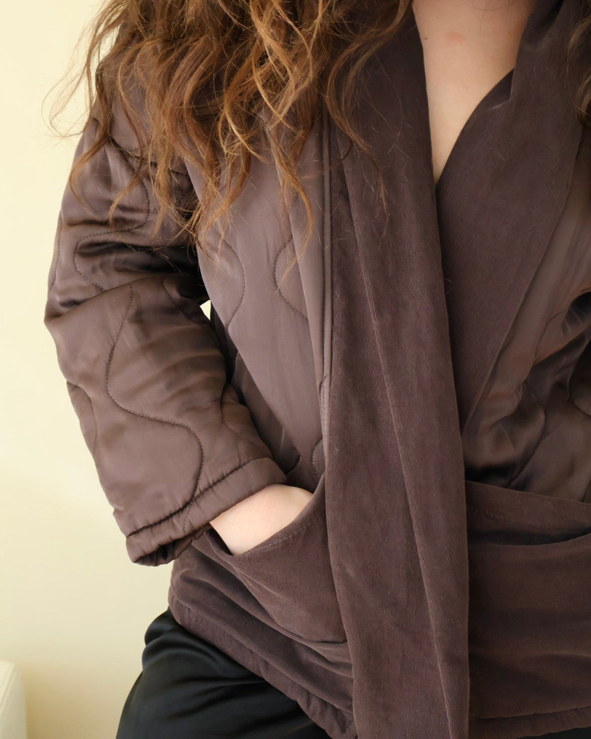 DOTTY JACKET - CHOCOLATE