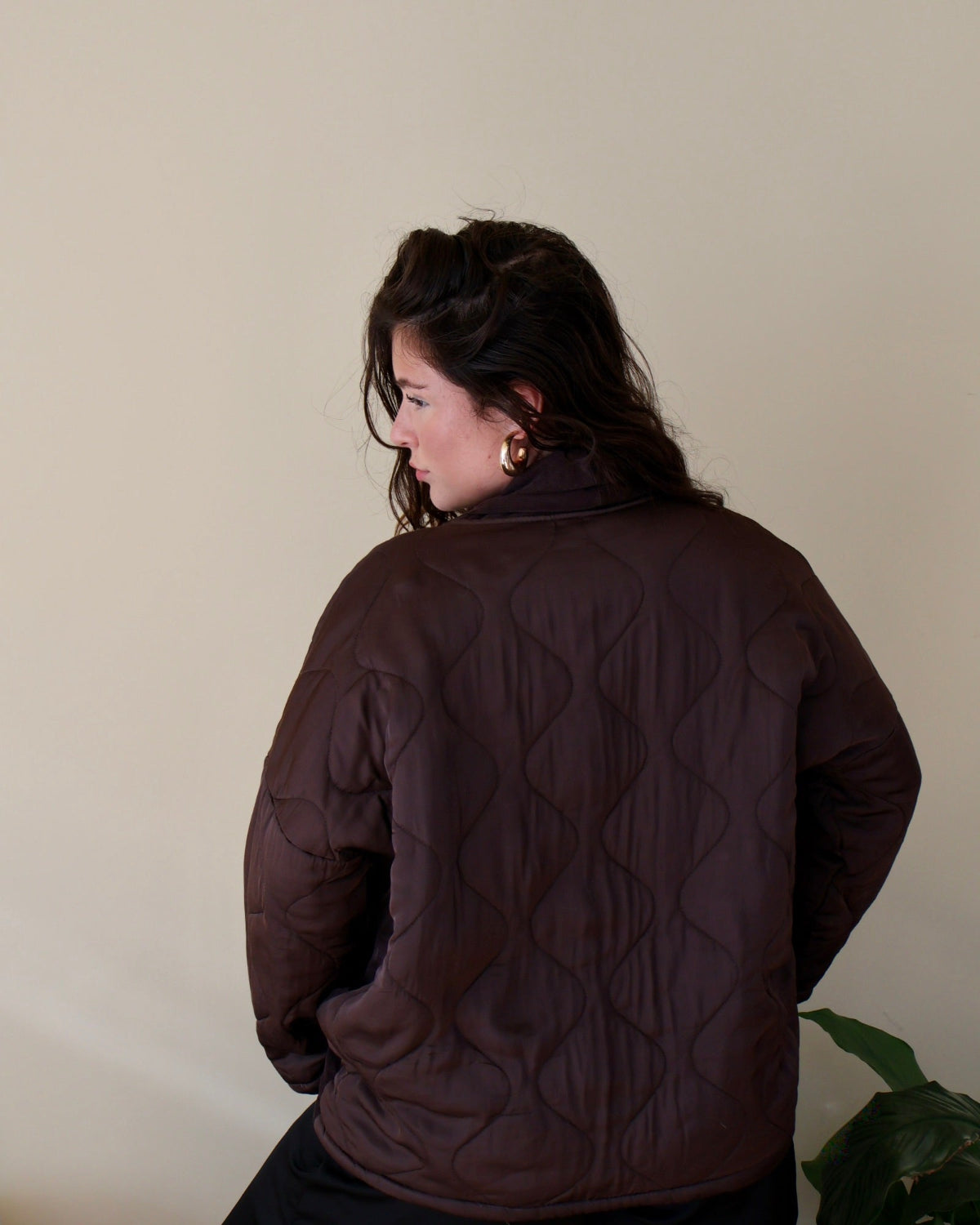 DOTTY JACKET - CHOCOLATE