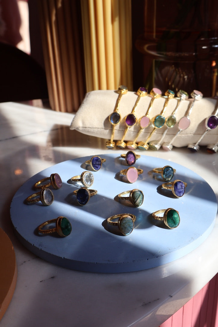GEMSTONE RINGS - GOLD