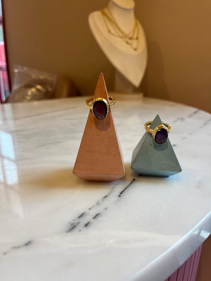 GEMSTONE RINGS - GOLD