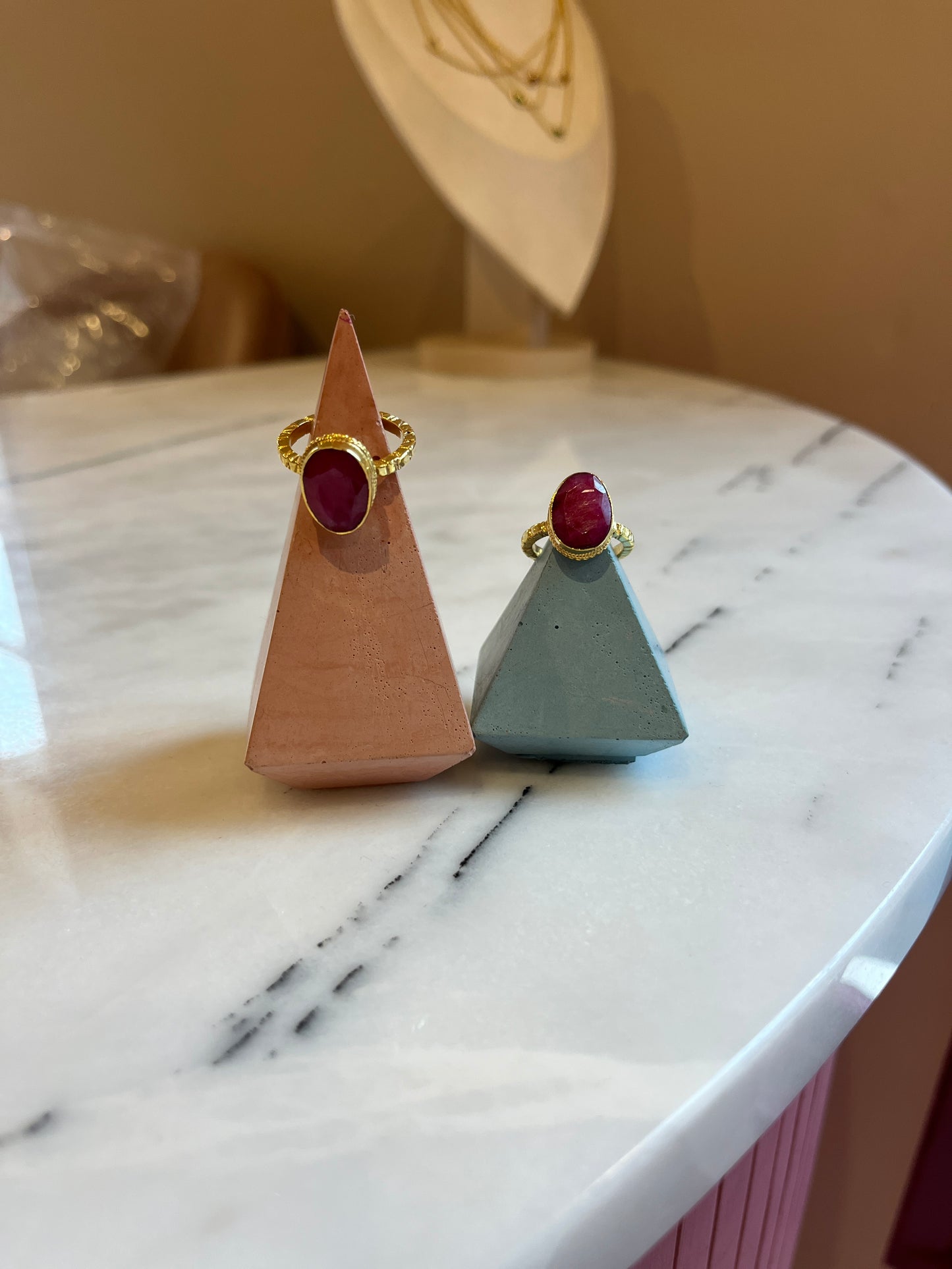 GEMSTONE RINGS - GOLD