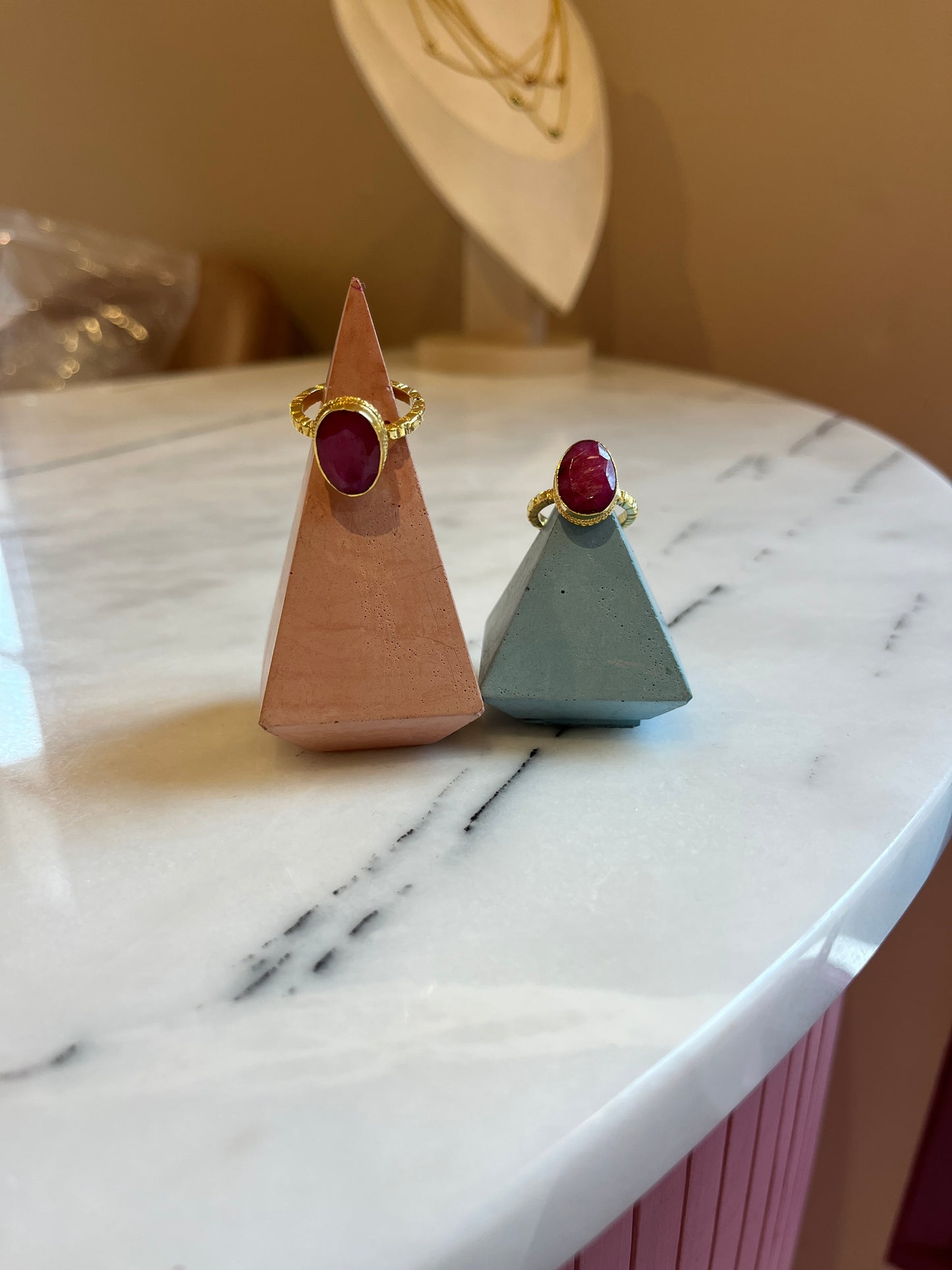 GEMSTONE RINGS - GOLD