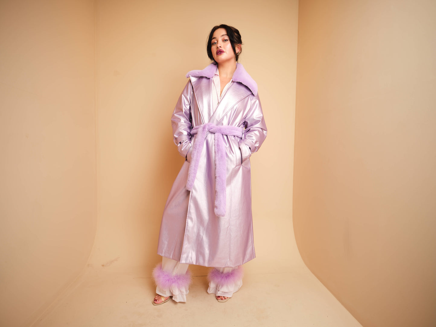 Lilac Metallic Trench