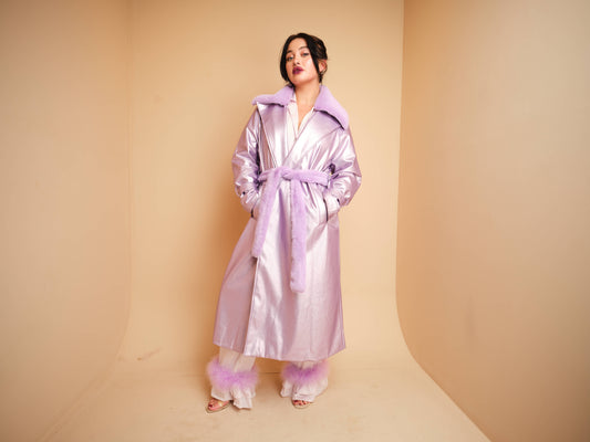 Lilac Metallic Trench