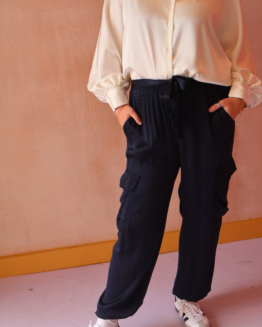 MARIAH TROUSER - NAVY