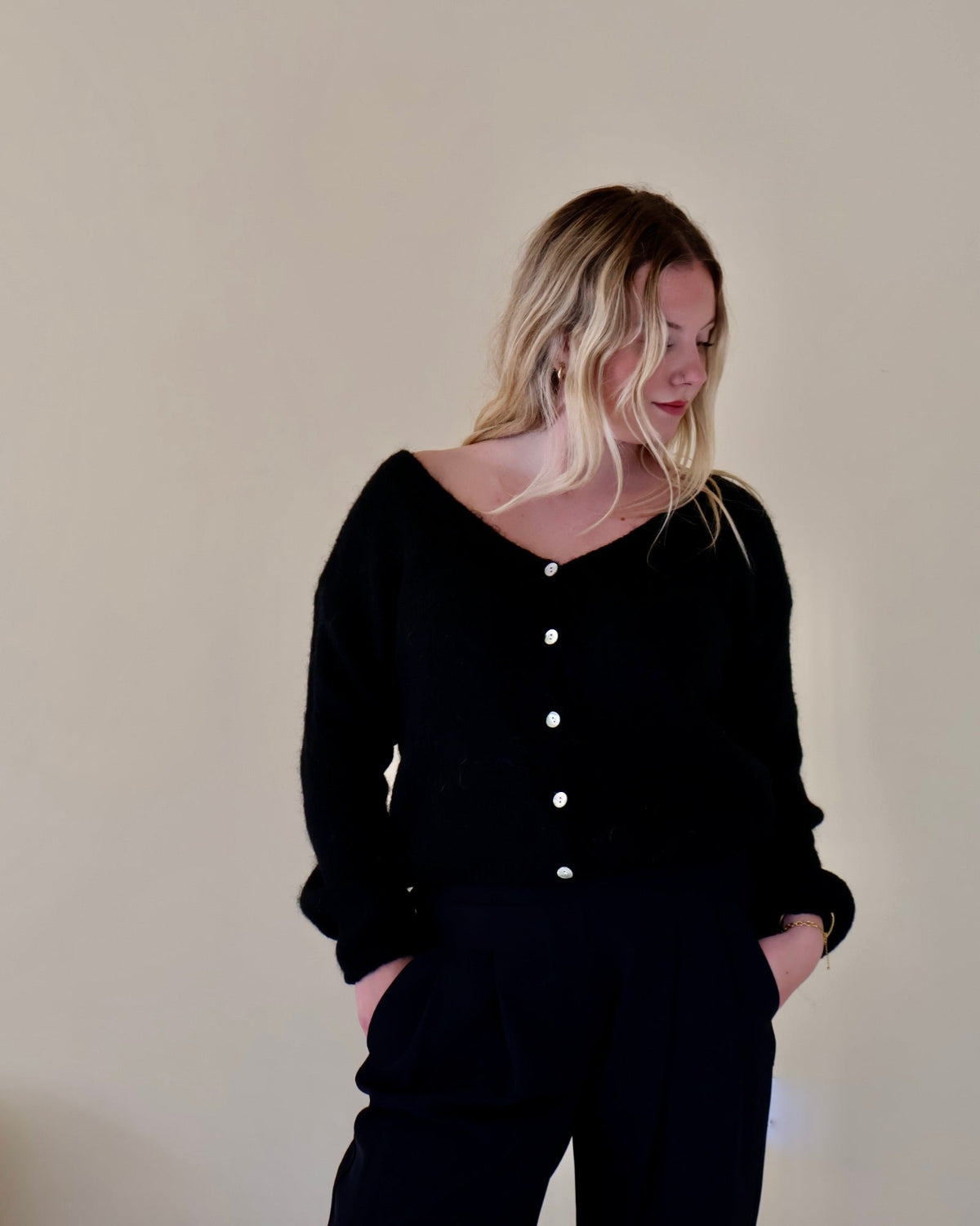 Ottilie Cardigan Black