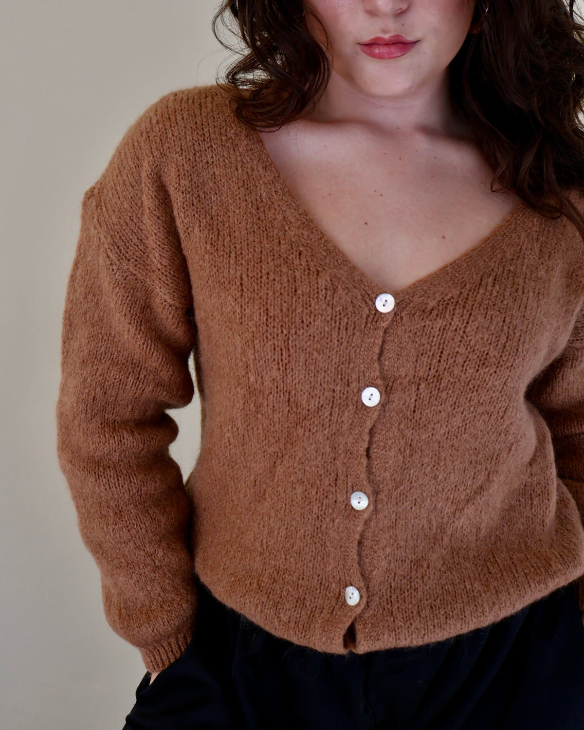 Ottilie Cardigan Camel
