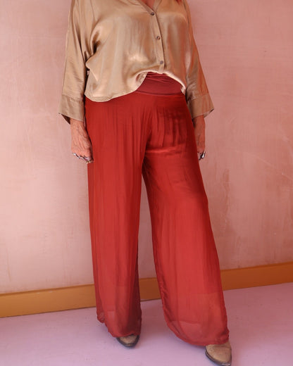 STELLA TROUSER - RUST