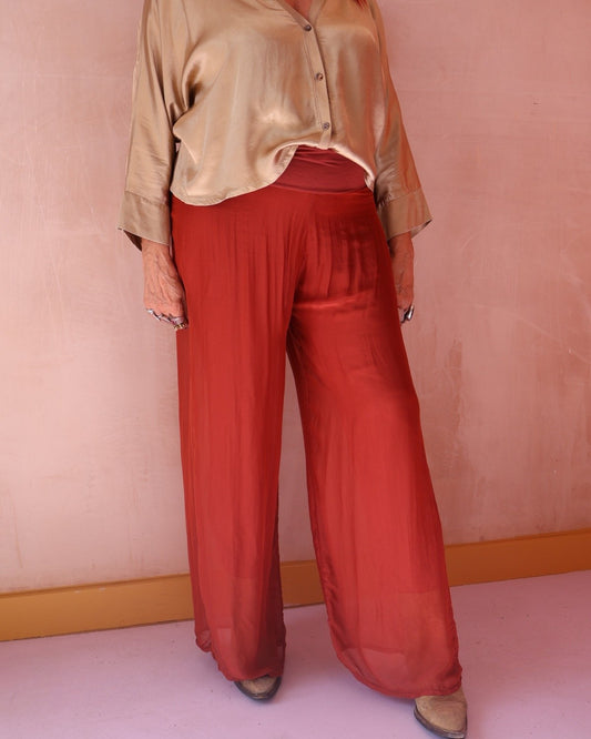 STELLA TROUSER - RUST