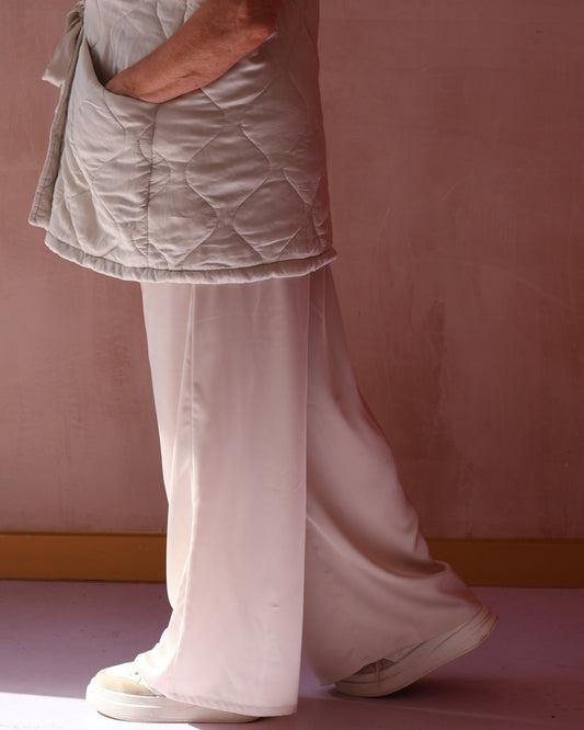 Thea Pants Satin Cream 
